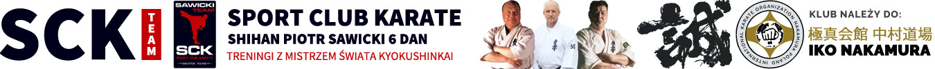 Sport Club Karate Białystok - SCK Team - Karate Kyokushin Białystok - Piotr Sawicki